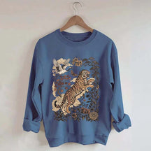 Retro Tiger Wild Cat Sweatshirt