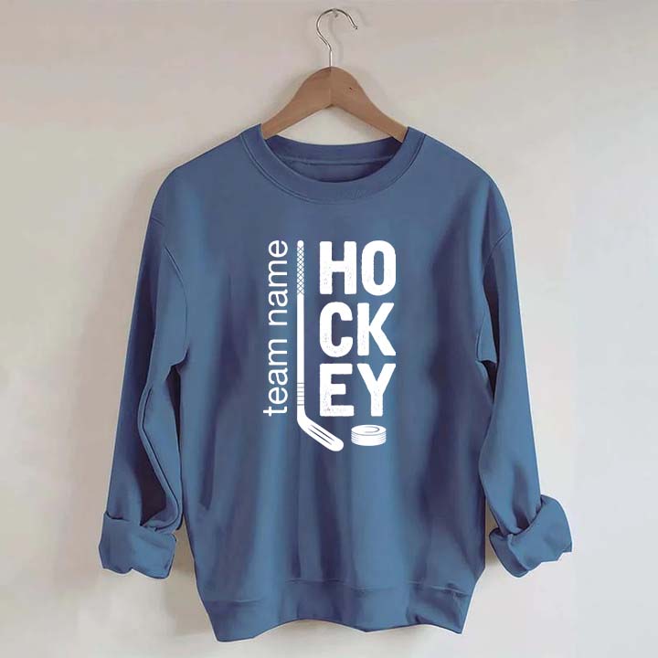 Personalized Hockey Mom Team Name Sweatshirt