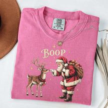 Vintage Santa Reindeer Christmas Boop T-Shirt