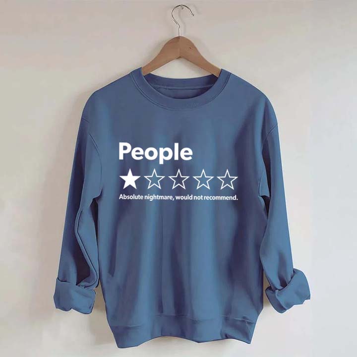 People One Star Review Sweatshirt
