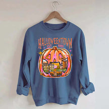Comfort Colors Halloween Town Pumpkin Sweatshirt