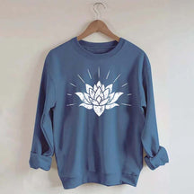 Lotus Burst Strappy Yoga Lover Sweatshirt