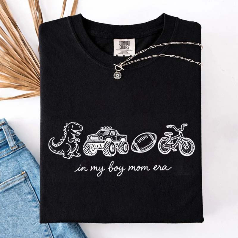 In My Boy Mom Era Football Monster Truck T-Shirt