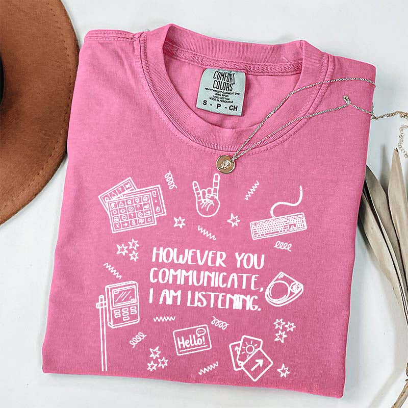 Everyone Communication Speechie AAC Bcba Aba T-Shirt