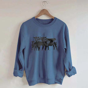 Cute Cow Western Country Love Sweatshirt