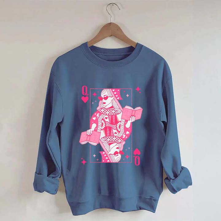 Retro Bookish Queen Sweatshirt