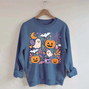 Floral Halloween Fall Spooky Season Sweatshirt