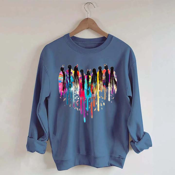 MMIW Feather Indigenous Pride Sweatshirt