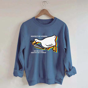 Silly Goose Ally Pride Queer Rights Ally Sweatshirt