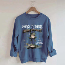 Sassy Frog Hang In There Sweatshirt
