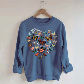 Leopard Heart Butterfly Sweatshirt