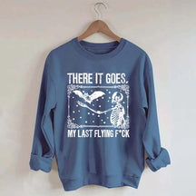 Skeleton Bat Spooky Halloween Sweatshirt
