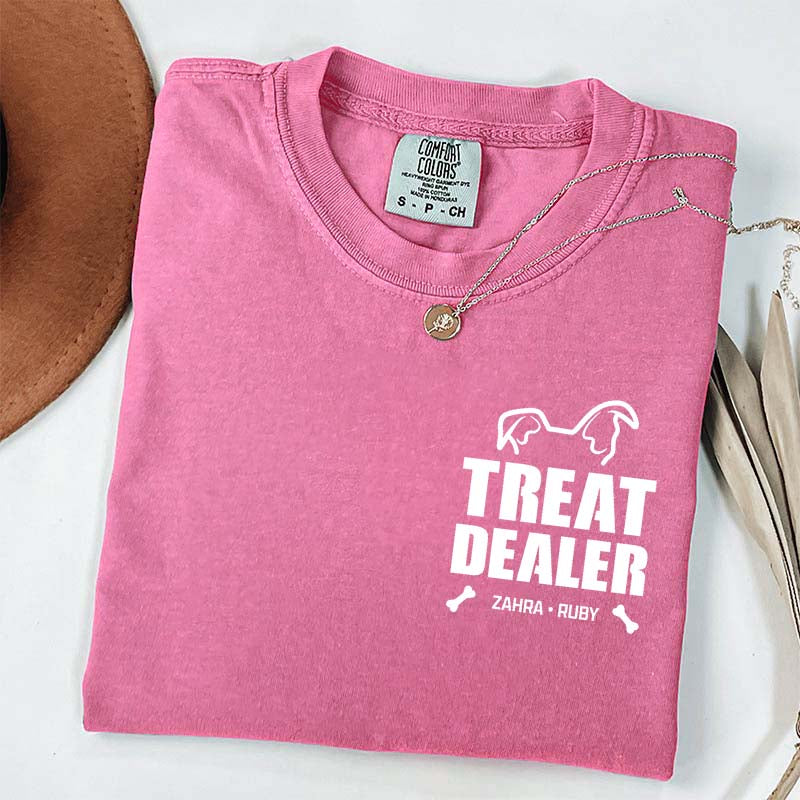 Custom Dog Dad Pet Name T-Shirt