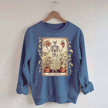 Gardener Skeleton Lover Tarot Card Sweatshirt