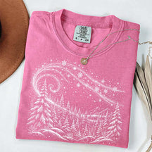 Vintage Winter Forest Comfort Colors T-Shirt