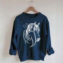 Rider Horse Lineart Sweatshirt