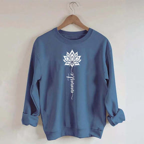 Namaste Lotus Flower Yoga Sweatshirt