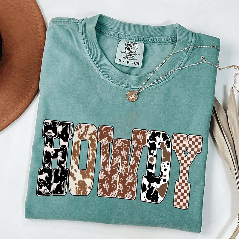 Comfort Colors Howdy Cowgirl Cute T-Shirt