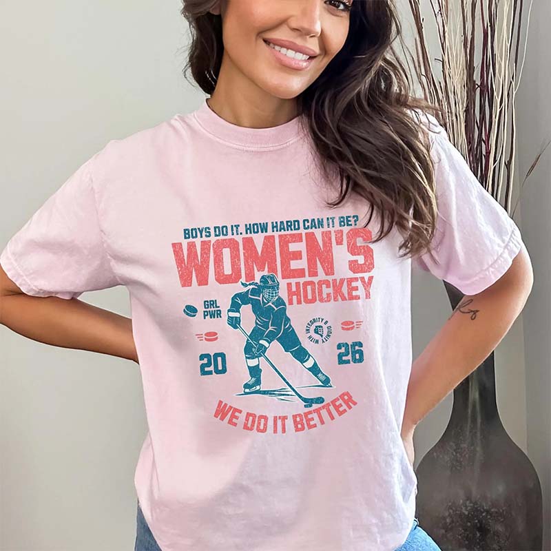 Hockey Lover Merch Feminist T-Shirt