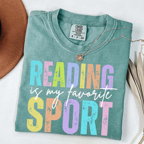 Reading is my Favorite Sport Literary Girl T-Shirt