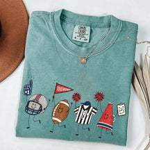 Team Matching Football Doodle T-Shirt