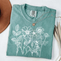Boho Gardener Floral Botanical T-Shirt