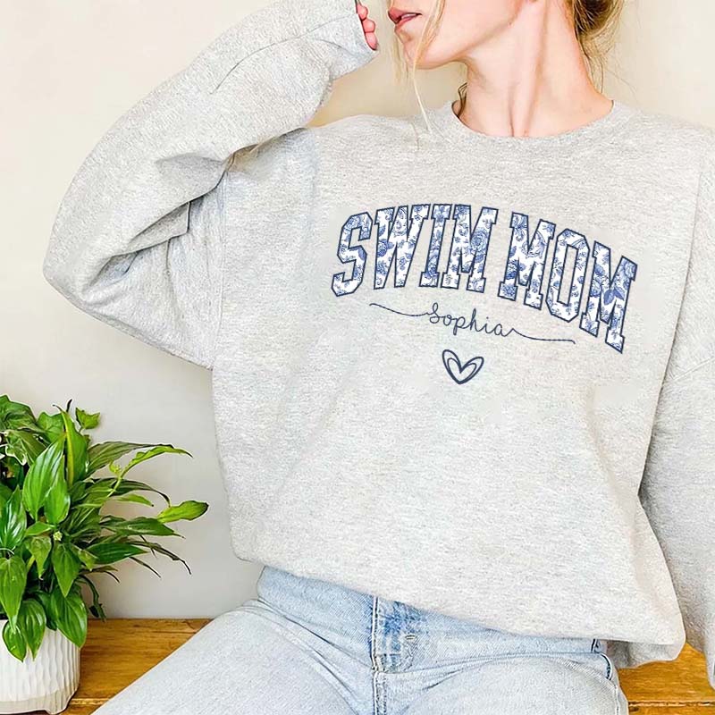 Custom Swim Mom Sweatshirt