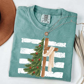 Christmas Tree Cross Faith T-Shirt