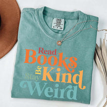 Read Books Be Kind Stay Weird Simple T-Shirt