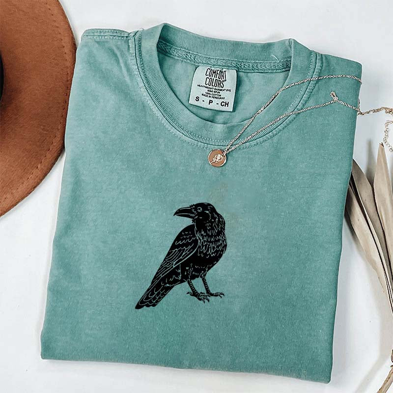 Vintage Crow Lover Black Raven T-Shirt