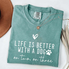 Minimalist Life Is Better With A Dog T-Shirt