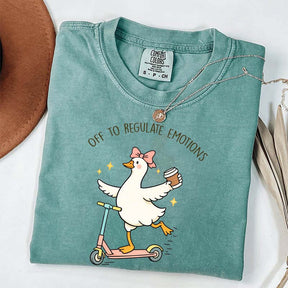 Off To Regulate Emotions Goose T-Shirt