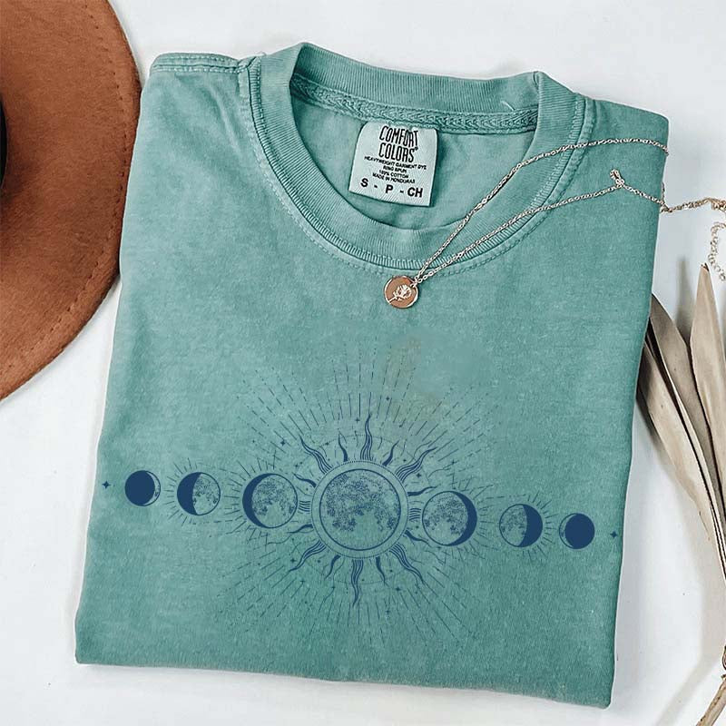 Celestial Comfort Colors Moon T-Shirt