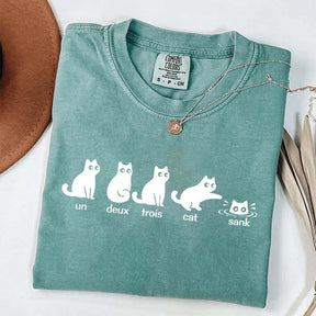 Un Deux Trois Cat Cute T-Shirt