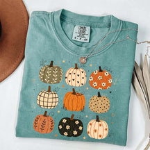 Boho Pumpkin Harvest Season Halloween T-Shirt