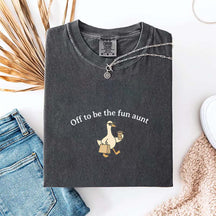 Off To Be The Fun Aunt Goose Pregnancy T-Shirt