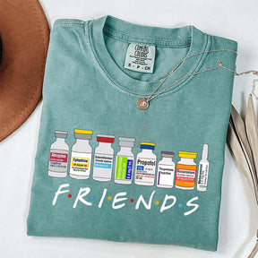 Nurse Friends Propofol CRNA Medical Critical Care T-Shirt