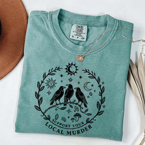 Support Your Local Murder Sun And Moon T-Shirt