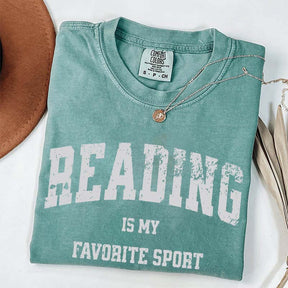 Retro Reading Is My Favorite Sport Cute T-Shirt