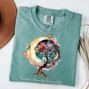 Freedom Dignity Tranquility Tree T-Shirt