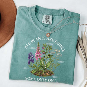 Dark Academia All Plants Are Edible Some Only Once Cute T-Shirt