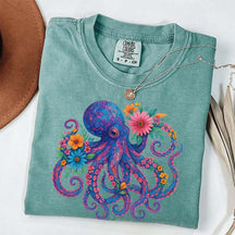 Octopus Floral T-Shirt