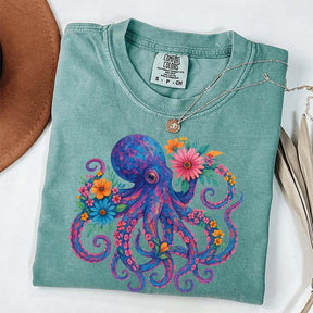 Octopus Floral T-Shirt