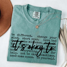 It's Okay Inspirational T-Shirt