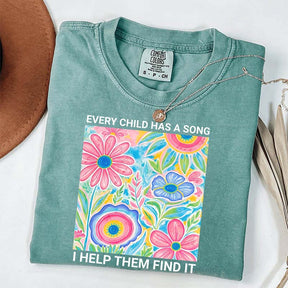 Music Teacher Appreciation Floral T-Shirt