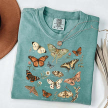 Vintage Butterfly Botanical Chart Moth T-Shirt