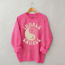 Ying Yang Yoga Just Breathe Sweatshirt
