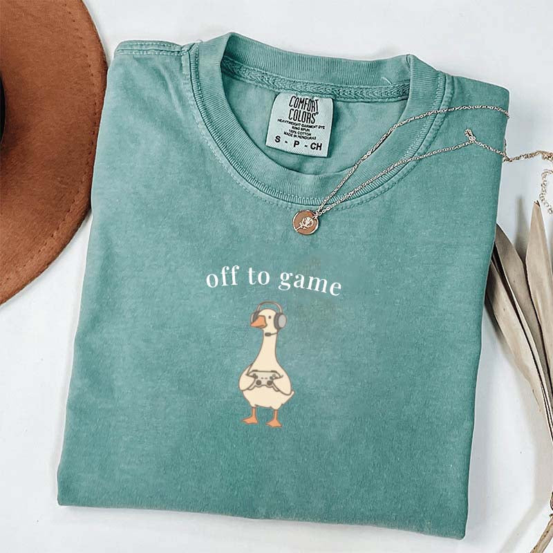 Off To Game Goose Mothers T-Shirt