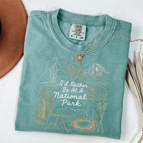 I'd Rather Be At America Parks Lovers T-Shirt