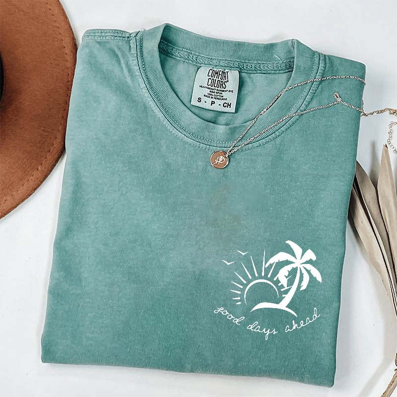 Cute Beach Vacation Summer Minimalist T-Shirt